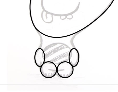 Create a Cute Vector Monster from a Pencil Sketch image 9