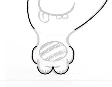 Create a Cute Vector Monster from a Pencil Sketch image 13
