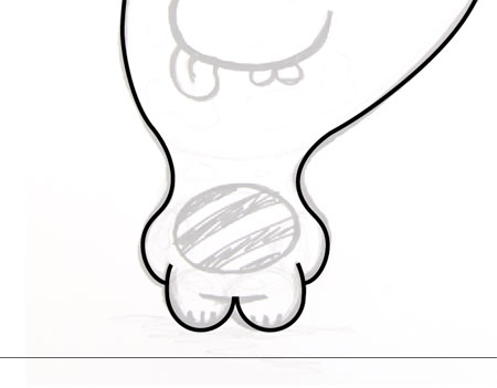 Create a Cute Vector Monster from a Pencil Sketch image 15