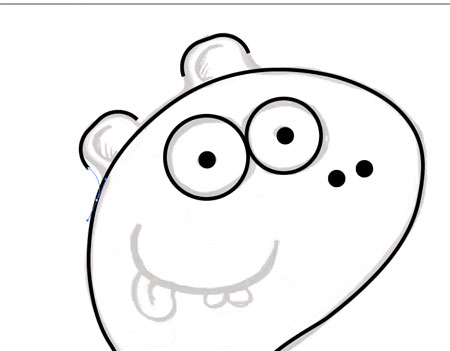 Create a Cute Vector Monster from a Pencil Sketch image 17