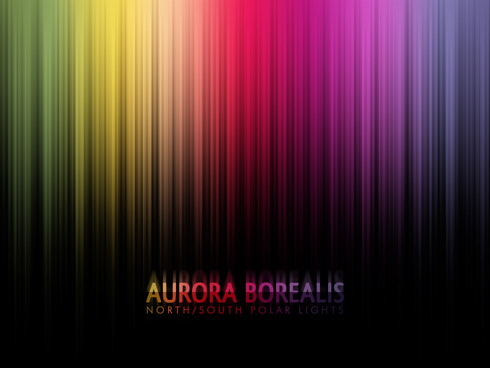 Aurora Borealis - North-South Polar Lights Tutorial: Final Result (Click to enlarge)