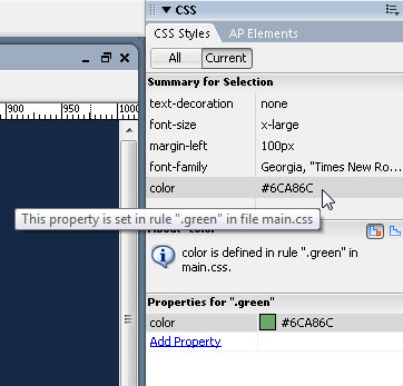 Troubleshooting CSS in Dreamweaver image 2