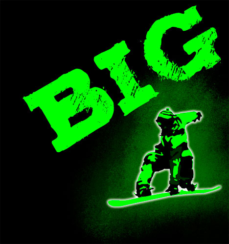 Big Typography Snowboarding Poster image 17