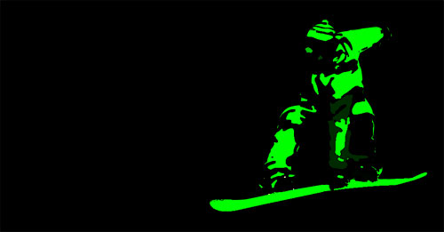 Big Typography Snowboarding Poster image 13