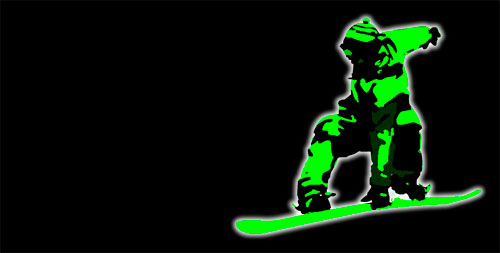 Big Typography Snowboarding Poster image 15
