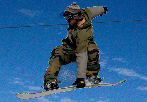 Big Typography Snowboarding Poster image 2
