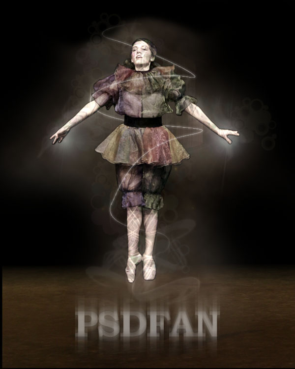 Creating 'Smokey Dancer' (Using Lighting/Texturing Effects) Tutorial: Final Result