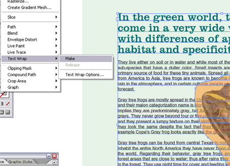 Wrapping Text Around an Image in Illustrator image 8