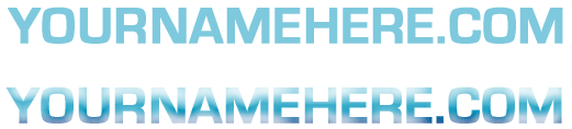 Custom Glassy Text Effect image 3