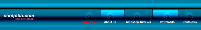 Cool Blue Header Design Tutorial: Final Result