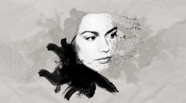 Create a 'Shattered Face' Graphic image 22