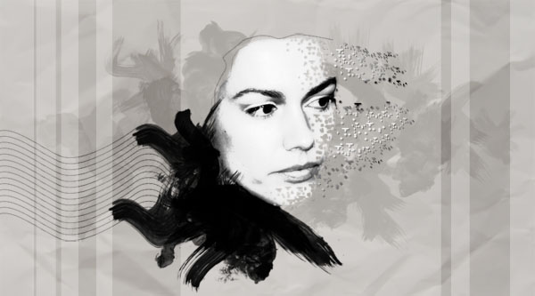 Create a 'Shattered Face' Graphic image 23