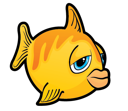 cartoon fish. the Fish needs a home.