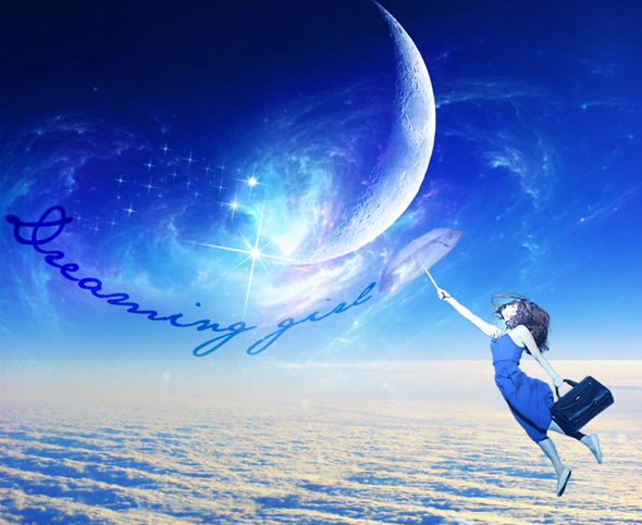Dreamy Girl Photo Effect Tutorial: Final Result (Click to enlarge)