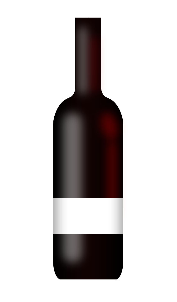 Create a realistic wine bottle illustration from scratch ...