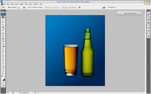 Design Beer Glass and Bottle image 2