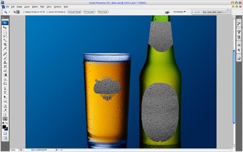 Design Beer Glass and Bottle image 7