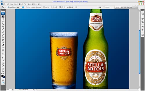 Design Beer Glass and Bottle image 8