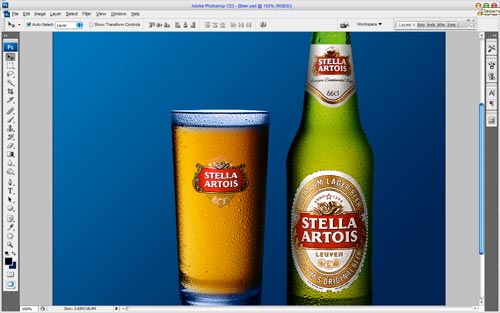 Design Beer Glass and Bottle image 9