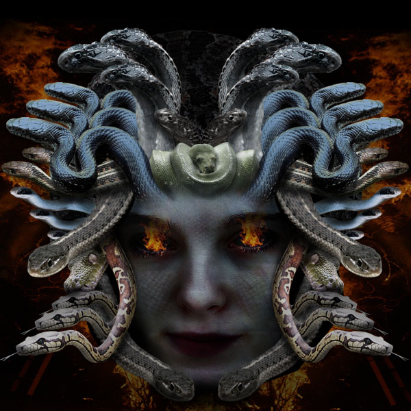 Creating Medusa With Photo Manipulation Tutorial: Final Result
