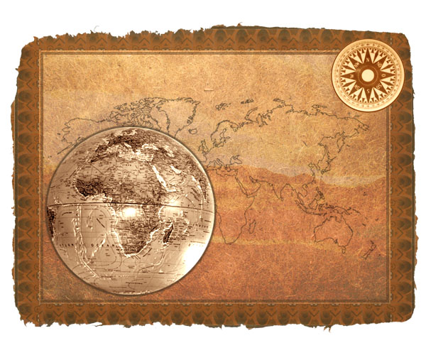 Design an Old-Style Safari Map image 17