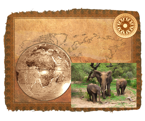 Design an Old-Style Safari Map image 18