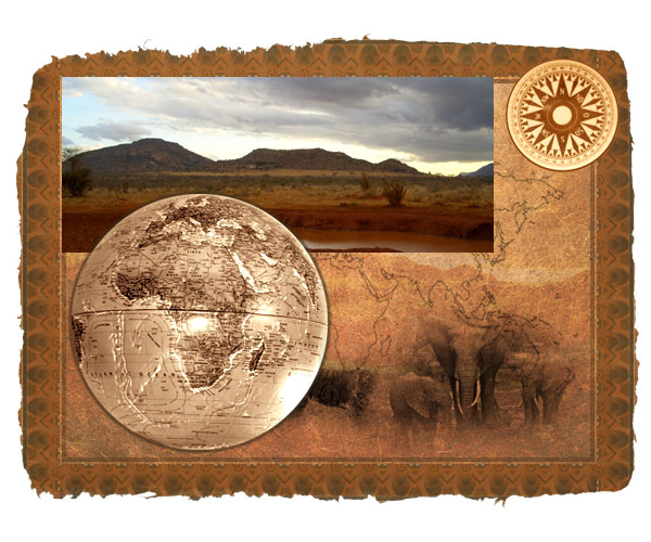 Design an Old-Style Safari Map image 22