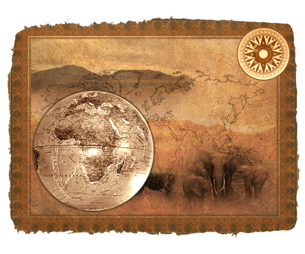 Design an Old-Style Safari Map image 23