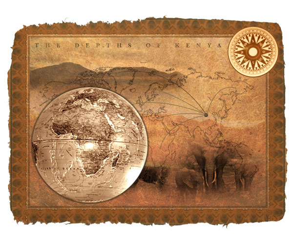 Design an Old-Style Safari Map image 25