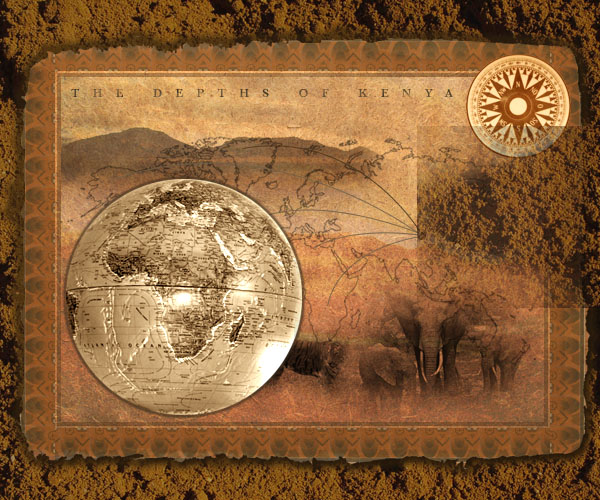 Design an Old-Style Safari Map image 28