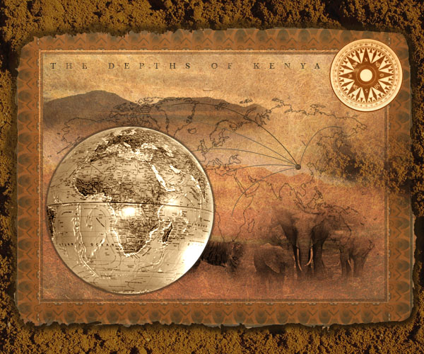 Design an Old-Style Safari Map image 29