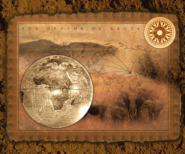Design an Old-Style Safari Map image 31