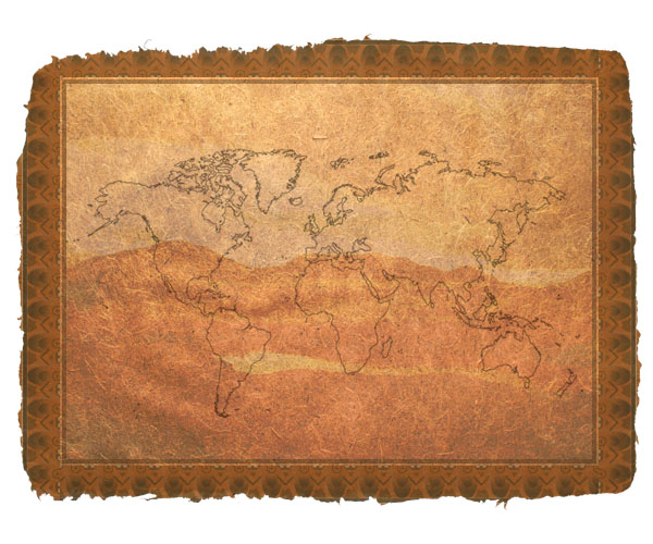 Design an Old-Style Safari Map image 12