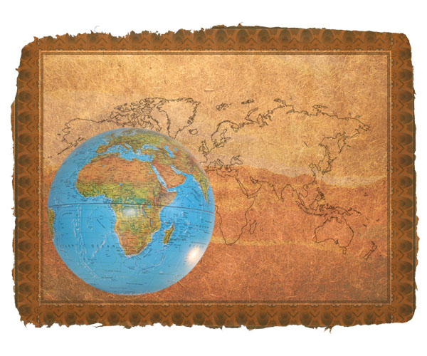 Design an Old-Style Safari Map image 13