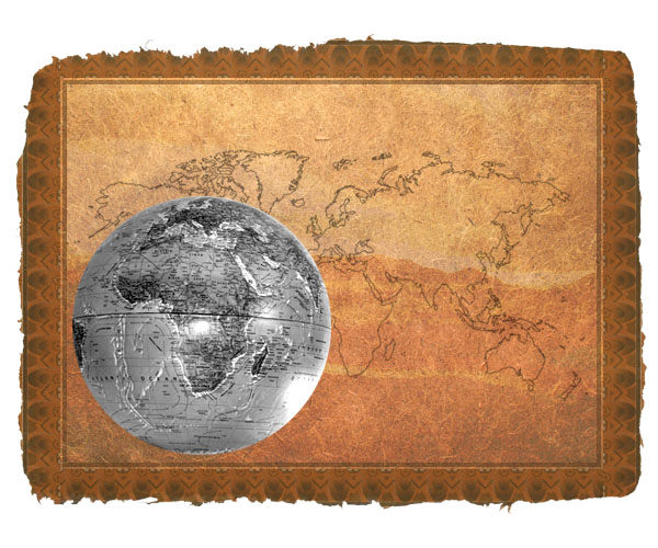 Design an Old-Style Safari Map image 14