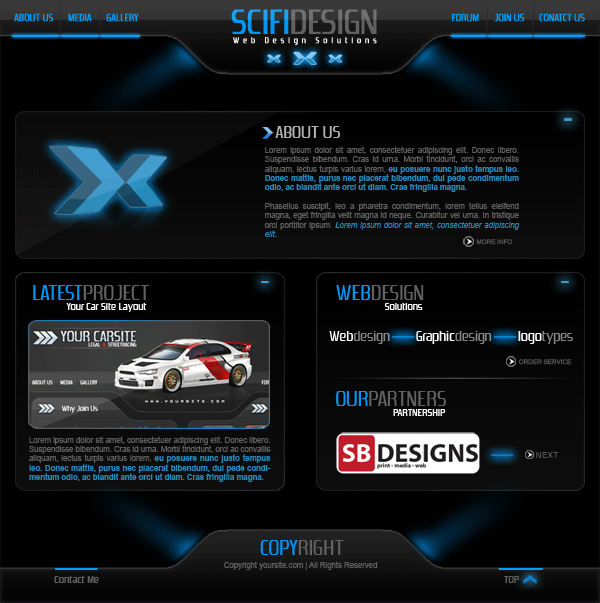 Futuristic Layout #2