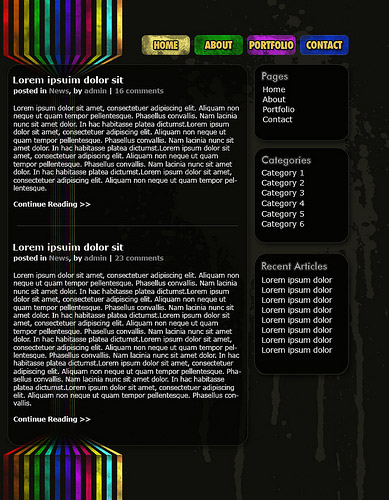 Perspective Lines Web Layout image 14