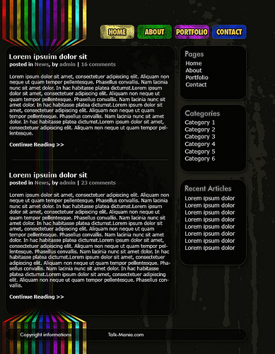 Perspective Lines Web Layout image 15