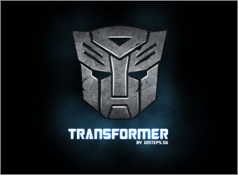 Making of Metallic Transformers Logo Tutorial: Final Result (Click to enlarge)