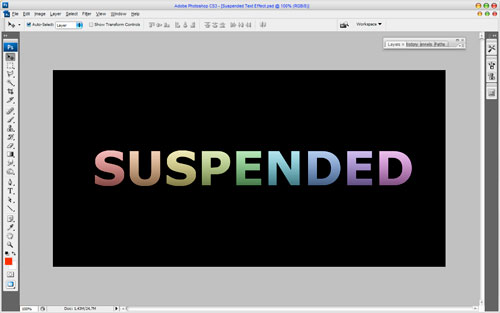 Suspended Text Effect image 05