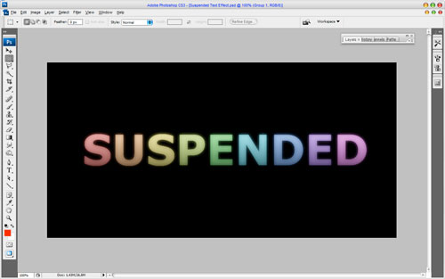 Suspended Text Effect image 07