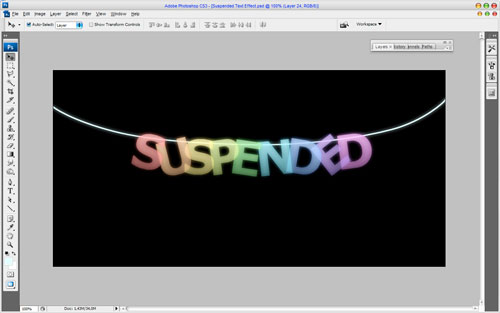 Suspended Text Effect image 11