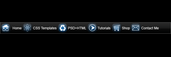 CSS Menu with Icons image 13