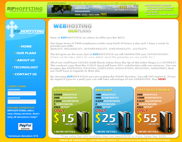 WebHost Themed Tutorial: Final Result