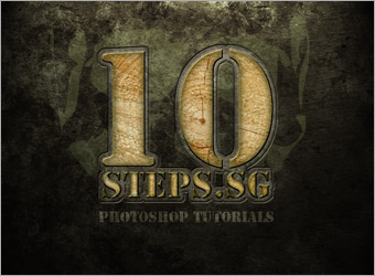 Wooden Text Effect in Photoshop Tutorial: Final Result (Click to enlarge)