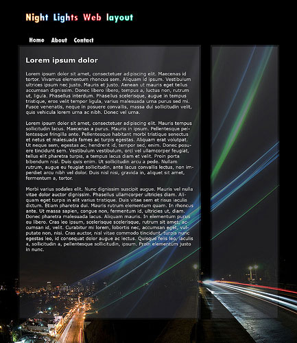 Night Website Layout image 12