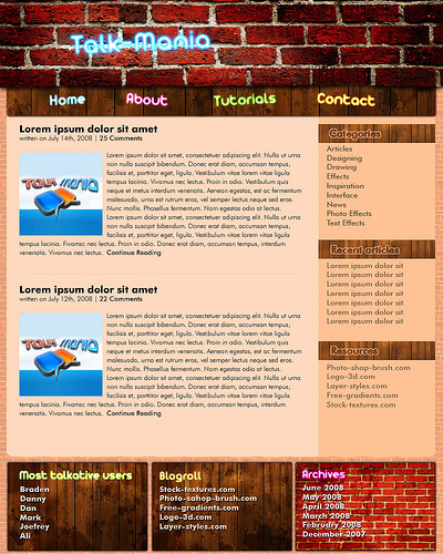 Nice Grunge Layout with Glowing Text image 13