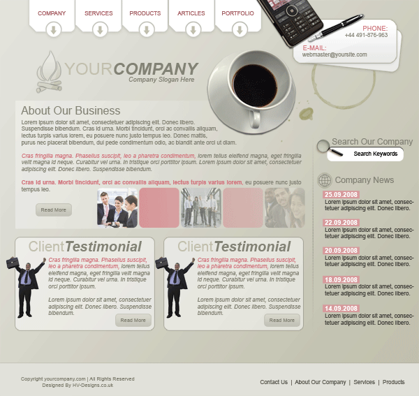 Business Layout #2 Tutorial: Final Result
