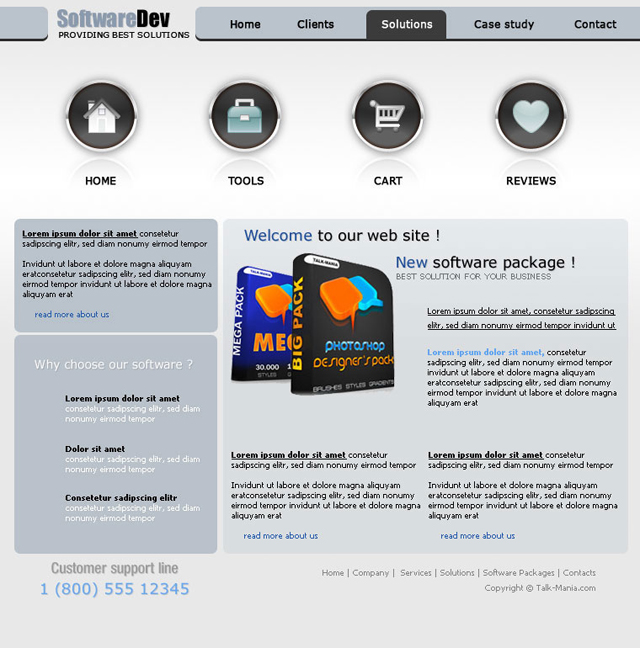 Web 2.0 Software Development Layout image 33