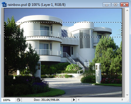 Adding a Rainbow to a Photo image 4